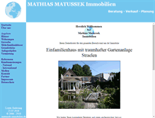 Tablet Screenshot of matussek-immobilien.de